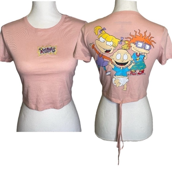 Nickelodeon Tops - RUGRATS 90s Style Crop Top, baby tee, Graphic Tee